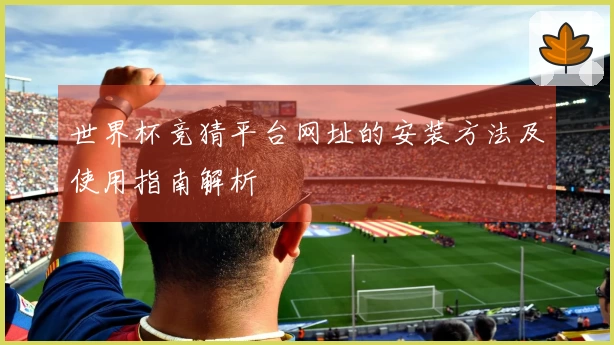 世界杯竞猜平台网址的安装方法及使用指南解析